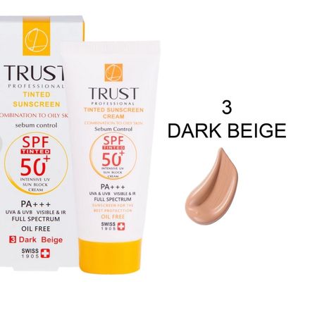 کرم ضد آفتاب رنگی و کنترل چربی بژ تیره (پوست مختلط تا چرب) (2024)