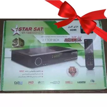 گیرنده دیجیتال داخلی استارست مدل SR-T8800 HD T2 بلاوه کارت هدیه با 3 ماه خدمات ویژه پس از فروش کافی نت فرنود