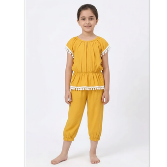 سارافون شلوارک دخترانه منگوله دار