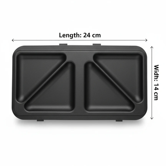 سینی توست دو خانه ساندویچ ساز پارس خزر SM.850P(ست دو تایی)