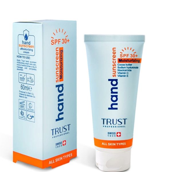 کرم تخصصی دست ضدآفتاب و آبرسان +SPF30 بی‌رنگ تراست