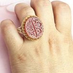 عقیق سرخ خطی