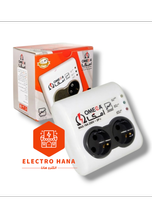 محافظ برق صوتی تصویری 2 خانه امگا P2000