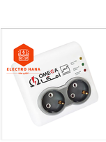 محافظ برق صوتی تصویری 2 خانه امگا P2000