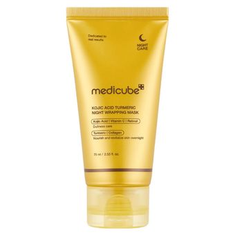ماسک شب کوجیک اسید و زردچوبه مدی کیوب (Medicube Kojic Acid Turmeric Night Wrapping Mask)
