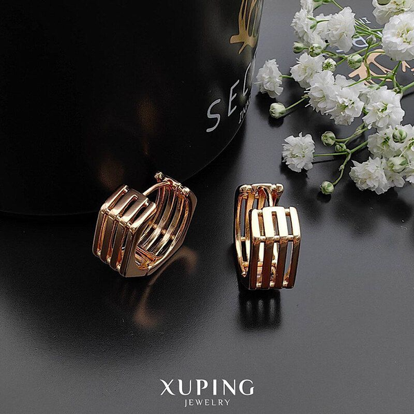 گوشواره حلقه ای پهن ژوپینگ