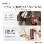 تراول ماگ 3 کاره LePRESSO TripleQuench ظرفیت 470 میلیلیتر | فلاسک سرامیکی با 3 نوع درب