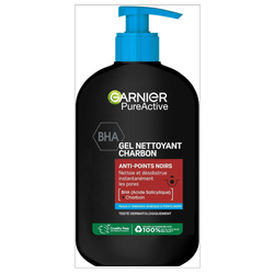 ژل شستشوی صورت گارنیر با BHA و زغال فعال 250 میل