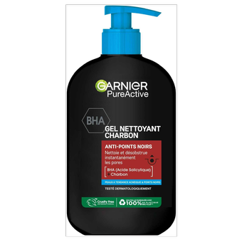 ژل شستشوی صورت گارنیر با BHA و زغال فعال 250 میل