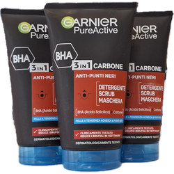 پاک‌کننده و اسکراب Garnier گارنیر 3 در 1 BHA و زغال فعال حجم 150 میل