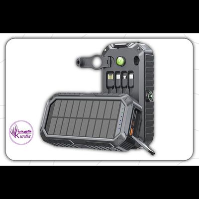 پاوربانک خورشیدی گرین لاین Green Lion Solar Mate ظرفیت 20000 میلی‌آمپرساعت با شارژ سریع PD 20W و QC 22.5W