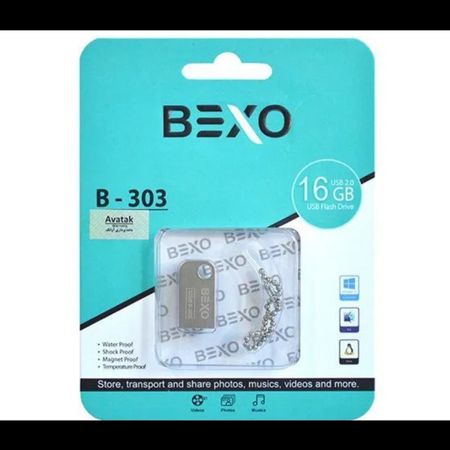 فلش مموری BEXO مدل B-303 ظرفیت 16 گیگابایت | بدنه فلزی USB 2.0