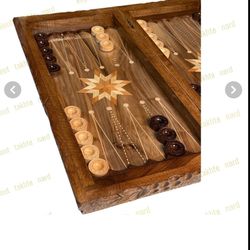 خرید تخته نرد گردو دور منبت انگور 511