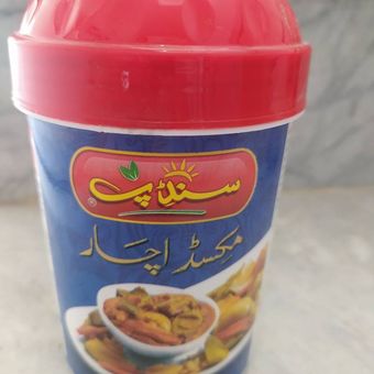 ترشی انبه مخلوط سندیپ اصل نیم کیلو‌گرمی