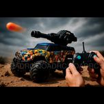 ماشین کنترلی جنگی تیر پرتاب کن مدل SBY WARS OFF-ROAD مقیاس 1:16 با ریموت کنترل و باتری شارژی