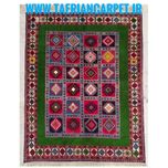 فرش دستباف سایز قالیچه (تمام پشم یلمه نقشه دور خلوت خشتی)