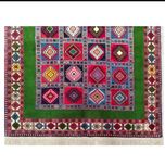 فرش دستباف سایز قالیچه (تمام پشم یلمه نقشه دور خلوت خشتی)