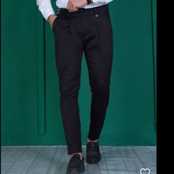 شلوار کمر انگلیسی پارچه ای مردانه | پارچه بزیاق اعلا