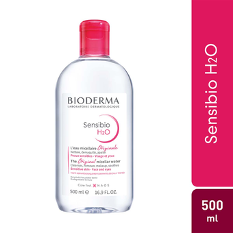 میسلار واتر بایودرما Sensibio H2O - Bioderma Micellar Water برای پوست حساس - در یک بطری از برند لوکس بایودرما