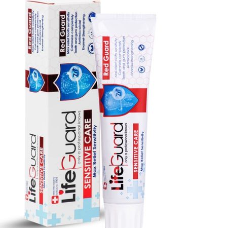 خمیر دندان حساس (Red Guard) برند لایف گارد با حجم 120 گرم