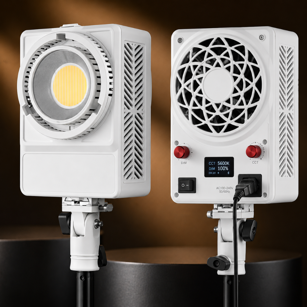 ویدیو لایت حرفه ای 300 وات دیاموند مدل diamond Video Light KM300 COB( نورپردازی استودیویی  و بسیار حرفه ای )
