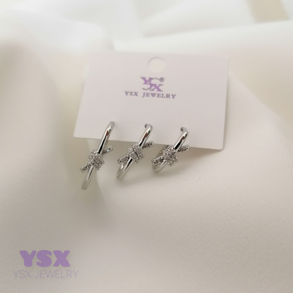 گوشواره سه تایی برند YSX