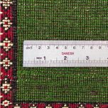 فرش دستباف سایز ذرع و نیم شیر و خورشید (تمام پشم یلمه زمینه سبز ) کد 6083