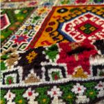 فرش دستباف سایز پادری یا پشتی (تمام پشم یلمه نقشه خشتی ) کد 6181