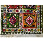 فرش دستباف سایز پادری یا پشتی (تمام پشم یلمه نقشه خشتی ) کد 6181