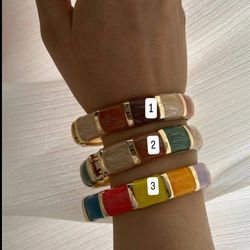 دستبند بنگل میناکاری کد 601