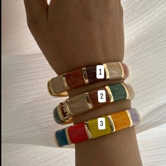 دستبند بنگل میناکاری کد 601