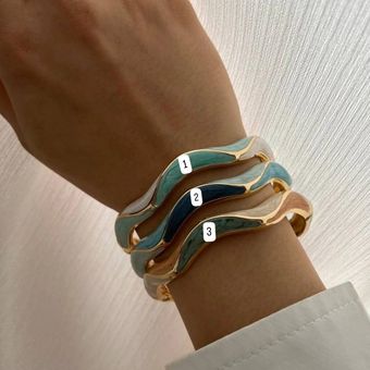 دستبند بنگل میناکاری کد 602