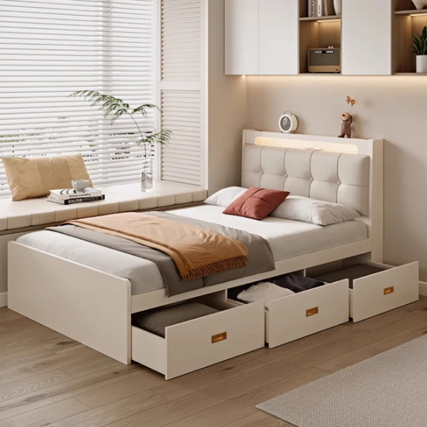 تخت خواب یک نفره مدل نگین توپولوف سایز 120و90×200 سانتی متر