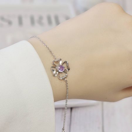 دستبند نقره گل خورشید