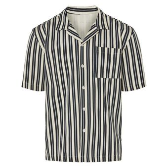 پیراهن آستین کوتاه مردانه یقه انگلیسی برند لیورجی مدل راه راه