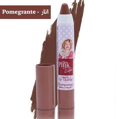 رژ لب مدادی مات پینک الیز ترکیه رنگ Pomegranate | رنگ اناری خاص، پوشش یکدست و ماندگاری بالا