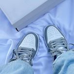 کتونی نایکی ایر جردن وان لو بدون ساق فرنچ بلو Nike Air Jordan 1 Low Stealth French Blue