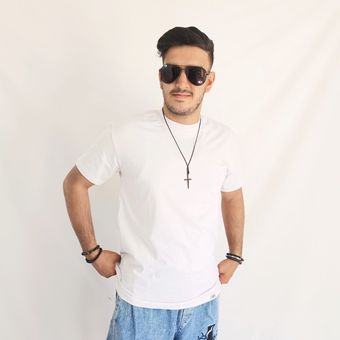 تیشرت لش ساده رنگ سفید