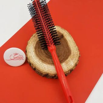 برس گرد حرفه‌ای حالت دهنده مو کرون Crown مدل nylon round sharp متوسط