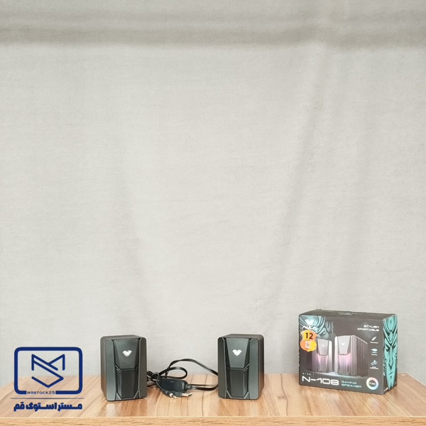 اسپیکر دو تیکه RGB دار کامپیوتر آئولا مدل AULA N-108