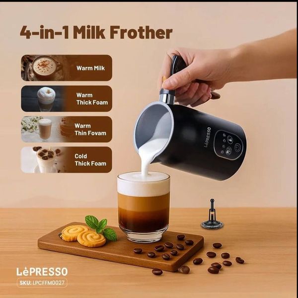 کفساز شیر 4 کاره (4-in-1 Milk Frother) از برند LėPRESSO با مدل LP027