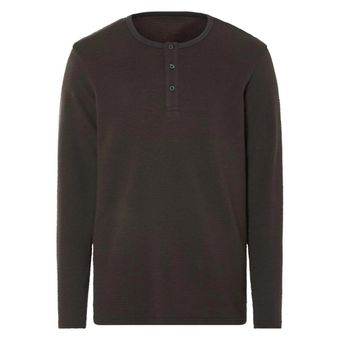 بلوز نخی سه دکمه پاییزه مردانه برند لیورجی مدل قهوه‌ای سوخته 4052916164877