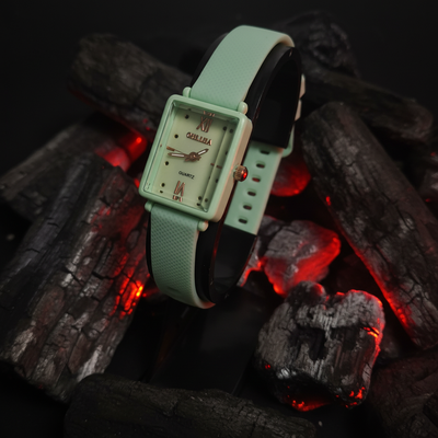 ساعت سلیکونی سبز