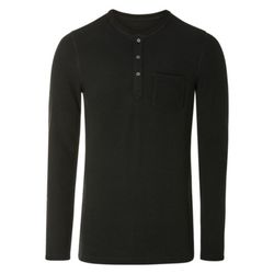 بلوز نخی سه دکمه پاییزه مردانه برند لیورجی مدل مشکی 4335814042417