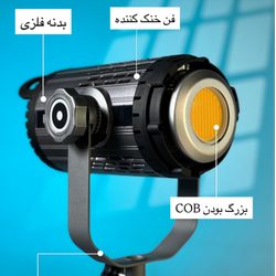 ویدیو لایت حرفه ای نور استودیوی مدل video light KY-BK400W