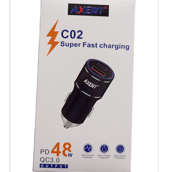 فندکی دو پورت سوپر فست شارژ مدل C02