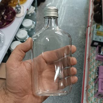 بطری کتابی 200 سی سی درب پیچی