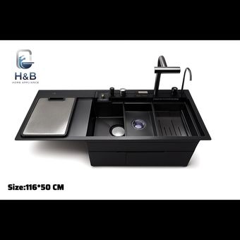 سینک ابشاری دیجیتال 5 کلید برند HB سینی دار