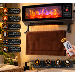 🔥🏠 شومینه دیواری مدرن مدل Flame (هم گرمایش، هم دکور، هم خشککن!) ( برقی)