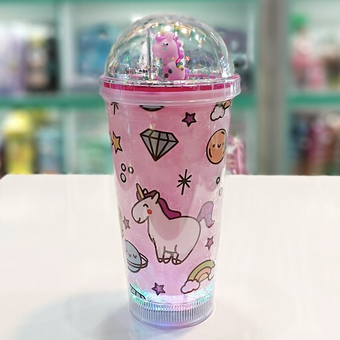 ماگ اسموتی طرح یونیکورن مدل چراغدار